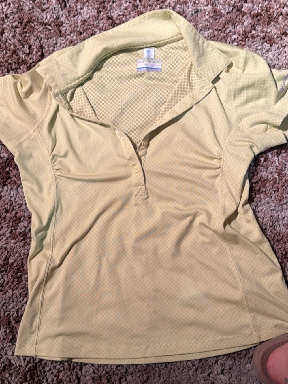 Women's Light green Y Polo Top